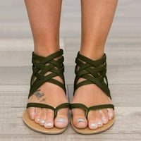 Ženske cipele Modne otvorene žene Ljetne sandale za prozračne sandale plaže ravne patentne patentne