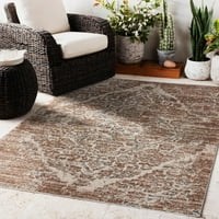Luxe Weavers Victoria tepih za cvjetni tepih za cvjetni registar, bež veličine 5x7