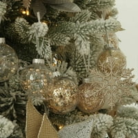 Plastični božićni ukrasi za sneg ukrasi Božićne ukrase stabla, plastični ukrasi za snježne pahulje za