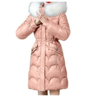 Ljetna ušteda odjeća Loopsun zimski kaputi jakna za žene, žene s kapuljačom, čvrsti medijski i dugoročni