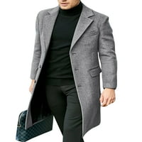Voguele muškarci Omotači čvrsta boja odjeća s dugim rukavima kaput na otvorenom graškom na otvorenom