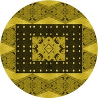 Ahgly Company u zatvorenom okruglom uzorkovima pčelinji žuti prostirke, 5 'krug