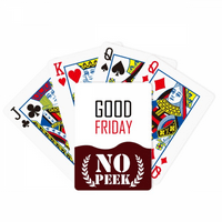 Proslavite dobar petak Kanada Blessing Peek Poker igračka karta Privatna igra