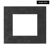 Ash Suede kiselinski besplatni kvadratni okvir za slike s bijelim jezgrenim oširom za slike - odgovara