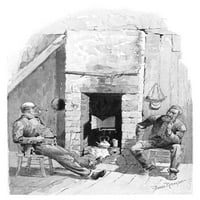 Hudson Bay: Trappers, 1892. N'telking musquash. ' Krzneni zamotači kompanije Hudson's Bay Company razgovaraju