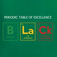 Divlji bobby crna periodična tablica izvrsnosti crni ponos muškarci grafički tee, kelly, 4x-velik