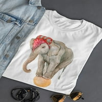 Slatka cirkus slon na majici s loptom - majica - sumage by shutterstock, ženski medij