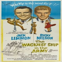 Wacieniji brod u vojnoj filmskom plakatu