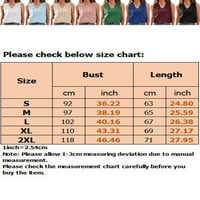 Sanviglor Women The Tanks Solid Color Vest Rucle T Majice Baggy Tee Holiday Camisole Sky Blue S