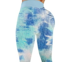 Trčanje sportske hlače Fitness Tie-Dye Yoga Active Stretch Ženske noge Yoga Hlače Loose Yoga Hlače za