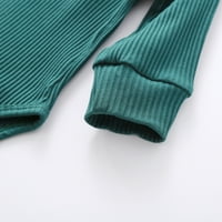 Seyurigaoka novorođenčad pletene odijelo odijelo odijelo okrugli vrat dugi rukav rukav gornji dio elastike