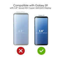 Distinconknk Clear Shootototot hibridni slučaj za Samsung Galaxy S - TPU branik akrilni zaštitni ekran