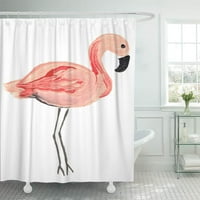 Ružičasta slikarstvo flamingo moderna zavjesa za ptice