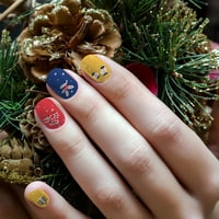 Strelica za nokte Božićne naljepnice za nokte Modni dodaci za nokte Manikire ukrasi u boji ulice nokti
