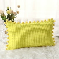 Jinyi Corn Flannel Kvadratni jastučnica, 12x20, žuta