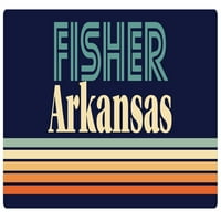 Fisher Arkansas vinil naljepnica za naljepnicu Retro dizajn