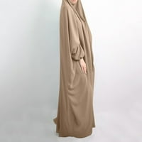 Knqrhpse casual haljine za žene Ženske ležerne prilike čvrsti ogrtač Abaya Arap Kaftan ogrtač haljine