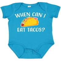 Inktastic kada mogu jesti tacos baby poklon baby boy ili baby girl bodysuit