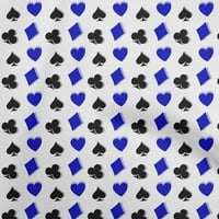 Onuone pamučni dres Blue tkaninski poker kartica Quilting potrošni materijal Ispiši šivanje tkanine