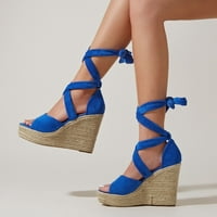 Sandale za žene dame modne čvrste klinove casual rimske cipele sandale yutnsbel