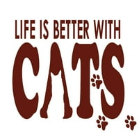 Život je bolji sa mačkama, osjećaj