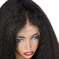 Beauhair 5 × kinky ravna čipka zatvarači perike ljudske kose perike Brazilska kosa perika 180% gustoća za crne žene prirodne boje
