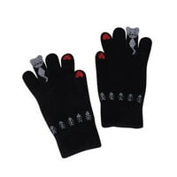 Wmkox8Yii zimske rukavice za prste za žene hladne i vjetroverene prugaste plišane tople rukavice toplinske