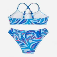 Singreal Girl kupaći kostimi na plaži Sport Sve preko mramornog tiska Bikini Preppy kupaći kostim kupaćim