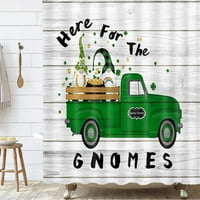 Dan svetog Patrika GNOME ELF tuš za tuširanje set Slatkog GNOME na zelenoj kamionu tkaninu Kupatilo