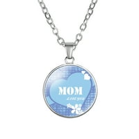 Ogrlice za žene Trendy New Pribor Najbolja mama Tema Vrijeme GEM Jednostrana ogrlica Jednostavna ženska