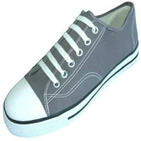 Cipele žene klasične platnene čipke cipele s cipelama 327l siva 8