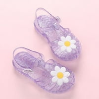 SimplMaygeni Djevojke za djevojke Purple Fashion Sandale Meka jedine klirence Toddler Voće Jelly Boje