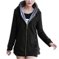Clearsans topli zimski kaputi za žene obložene debelim jakne Plus veličina velikim čvrstim patentnim