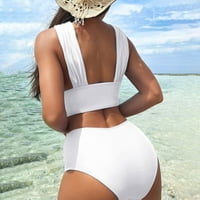Čvrsta boja kupaći kostim dame ženske čisto boje bikini kupaći kostim morskog bazena za odmor za odmor