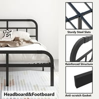 Artimoranny King-size krevet sa glavom i podlogom protiv klizanja platforma za krevet bez kreveta ne