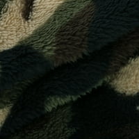 Kostimi za žene zimski prsluk lagani topli odjećni kaput Leopard bez rukava Print Camouflage Tie-dye Print patentni zatvarač dvostruko plišana jakna od jakne zelene m