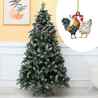Božićno drvce viseći privjesak svijetle boje Božićni stil privjesak za ukrašavanje božićnog doma