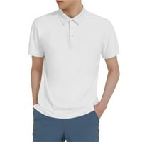 Polo majice za muškarce Muška proljetna ljetna modna labava rever patentni patentni patentni košulja s kratkim rukavima Top majica za golf za muškarce