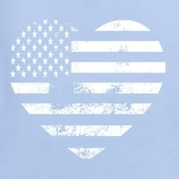 Divlji Bobby USA zastava za zastavu Americana American Pride Žene Grafički dugi rukav, svijetlo plava,