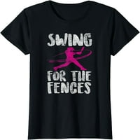 Ljuljaška za ograde u nevolji softball majicu