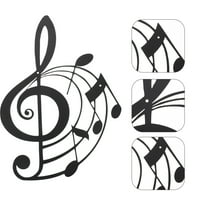 Etereaty Zidne glazbene note Metalni dekor Art Musical Note Studio potpisao sljevilac Skulturna silhoueta