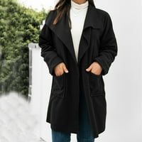 Žene Outerywer Trendy imitacija kože vjetrovske kapute Vintage cvjetne zimske vrećaste jakne prema dolje