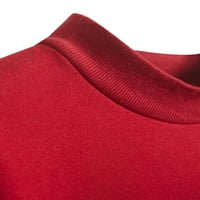 Paille žene Pulover dugih rukava majica posada CREW DESATSIrt Ležerne prilike pune boje jesen crveni