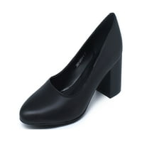 Reitoye ženske pumpe za pete zatvorene cipele sa cipelama za prste crne veličine 9.5
