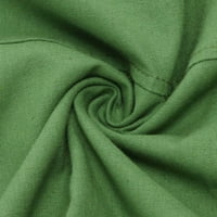 Aufmer habanje za rad na radu zelene haljine dame modne posade labave polovine rukavske koljevene haljine