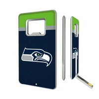 Seattle Seahawks prugasta kreditna kartica USB i otvarač za boce