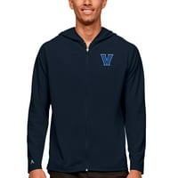 Muška antigua mornarica Villanova Wildcats Legacy puni zip hoodie