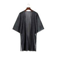 HUNPTA WOMENS Flowy Kimono Cardigan Otvorena prednja haljina Šifon bluza Labavi vrhovi