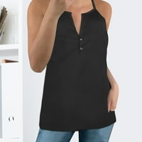 Ženska modna casual solidna boja V-izrez sa gornjeg bluza sa ramenom