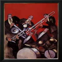 Kings of Jazz ansambl, 1925, uramljena umjetnost Print Wall Art by Paul Colin Prodano od Art.com